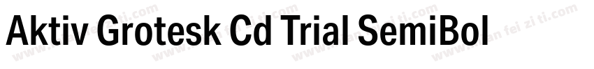 Aktiv Grotesk Cd Trial SemiBold字体转换